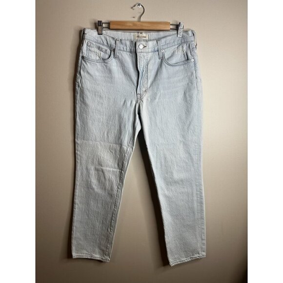 Madewell The Mid-Rise Perfect Vintage Jeans in Light Wash Sz 30 Classic - Picture 1 of 12